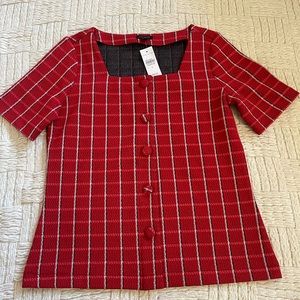 Beautiful red blouse Ann Taylor Size S